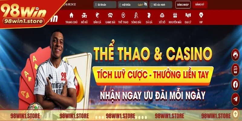 Live Casino 98win thu hút nhiều bet thủ